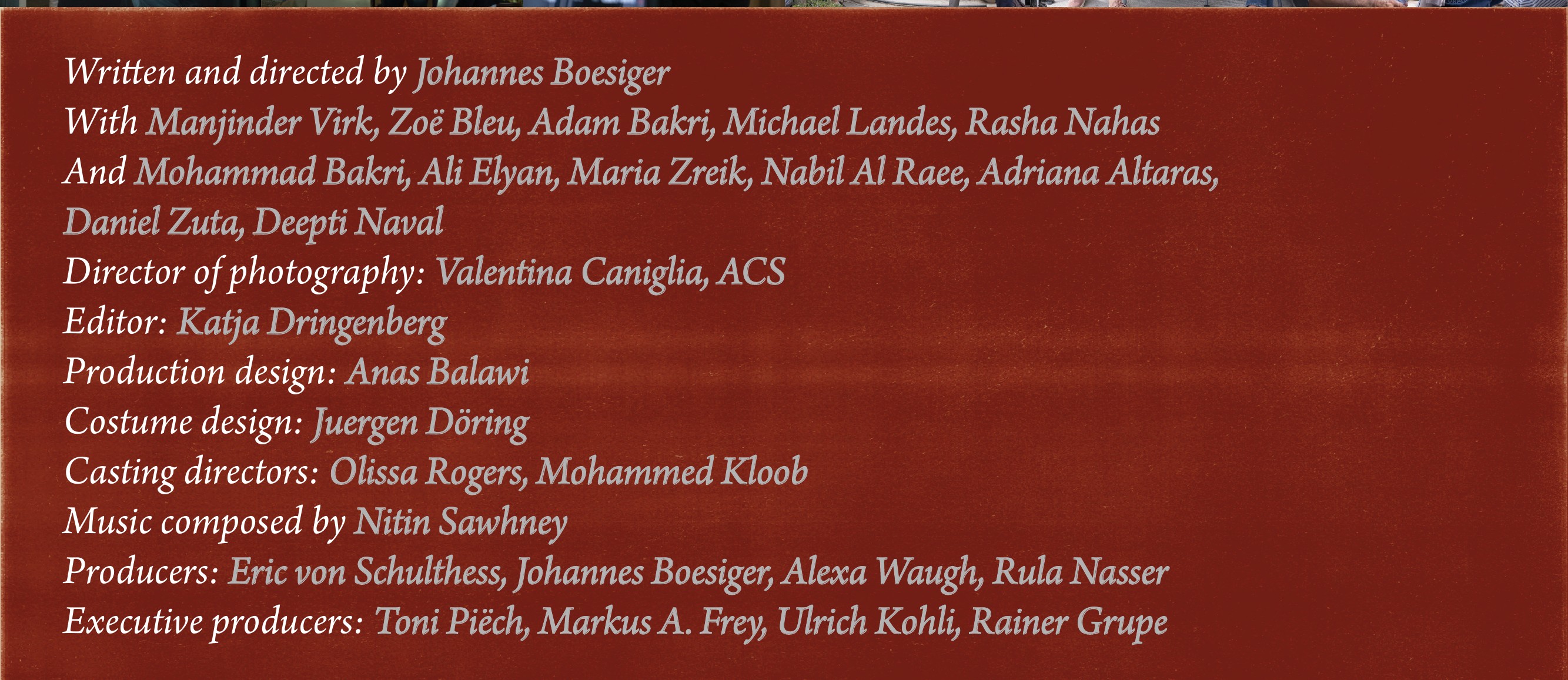Film credits